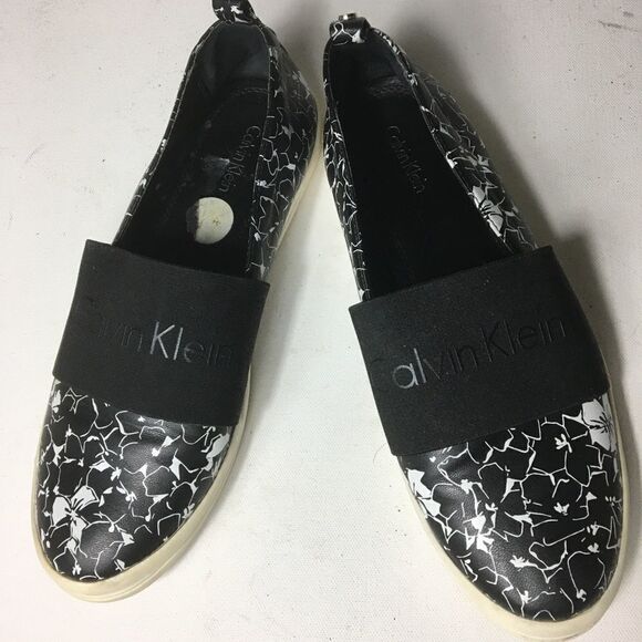 Calvin Klein Morina black and white slip on size 9 - Picture 1 of 8